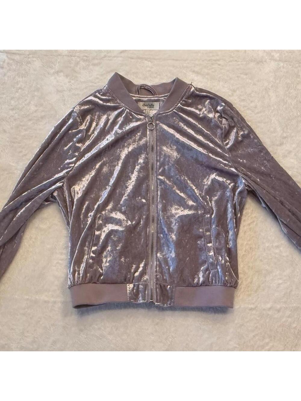 Charlotte Russe Women's Velour Jacket